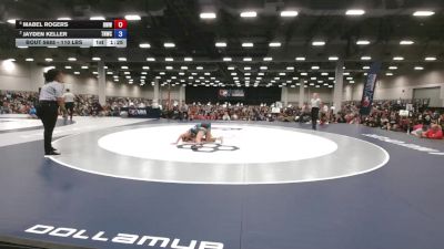 110 lbs Semis - Mabel Rogers, Rogue Warrior Wrestling vs Jayden Keller, The Nest Wrestling Club