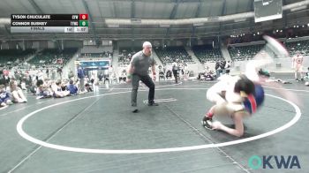 92 lbs Final - Tyson Chuculate, Coweta Tiger Wrestling vs Connor Suskey, TTWC Blue