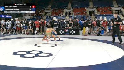 126 lbs Cons. Sub-rd Of 64 - Phillip Green, California vs Christian Wirts, Maryland