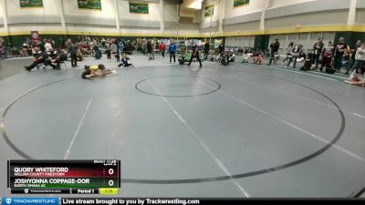 106 lbs Round 2 - Quory Whiteford, William County Firestorm vs Joshyonna Coppage-Dortch, North Omaha AC