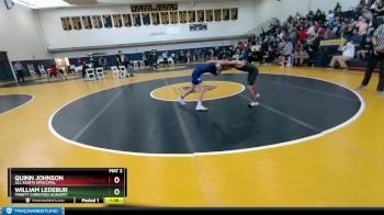 80 lbs Semifinal - Quinn Johnson, All Saints Episcopal vs William Ledebur, Trinity Christian Academy