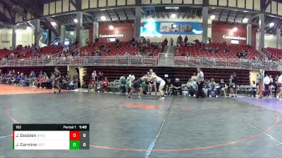 182 lbs Round 6 (8 Team) - Jeremiah Carmine, Gretna vs Jason Desbien, Smith Center