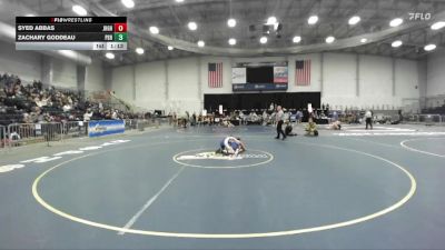 108 lbs Round 1 (3 Team) - Syed Abbas, John H Glenn HS vs Zachary Goddeau, Peru Sr HS