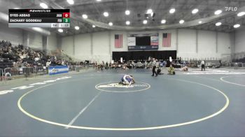 108 lbs Round 1 (3 Team) - Syed Abbas, John H Glenn HS vs Zachary Goddeau, Peru Sr HS