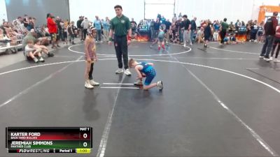 55 lbs Champ. Round 1 - Karter Ford, Back Yard Bullies vs Jeremiah Simmons, Panther Club