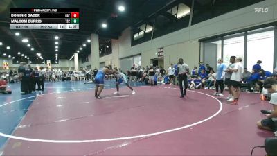 285 lbs Quarters & 3rd Wb (32 Team) - Malcom Burris, Team Shutt RJ vs Dominic Sager, Team GATA