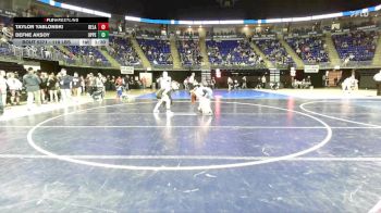 118 lbs Consy 2 - Taylor Yablonski, Delaware Valley vs Defne Aksoy, Upper St. Clair