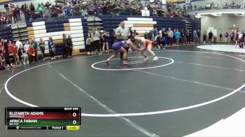 115 lbs. Cons. Round 3 - Elizabeth Adams, Owensville vs Africa Fabian, Belton