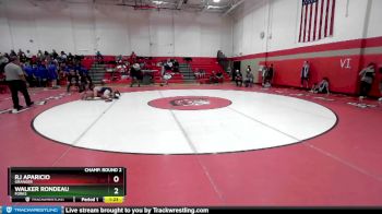 132 lbs Champ. Round 2 - RJ Aparicio, Granger vs Walker Rondeau, Forks
