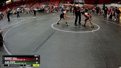 84 lbs Round 2 - Alex Davis, Warner Elite Wrestling Club vs Barney Hall, Anchor Bay Wrestling Club