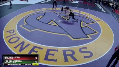 Champ. Round 1 - Michael Valencia, Papillion-La Vista vs Ben McAllister, Millard West