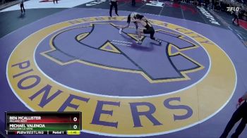 Champ. Round 1 - Michael Valencia, Papillion-La Vista vs Ben McAllister, Millard West