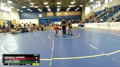 138 lbs Champ Round 1 (16 Team) - Cayden Torres, Westside Wrestling vs Anthony D Johnson, SOWA / HWC BLUE