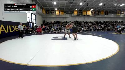 285 lbs Cons. Round 1 - Noah Lopez, South Hills vs Adolfo Valenzuela, Coachella Valley