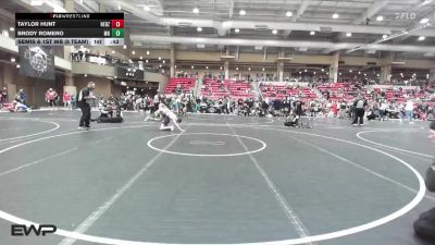 96 lbs Semis & 1st Wb (8 Team) - Taylor Hunt, Nebraska Boyz vs Brody Romero, Mile High