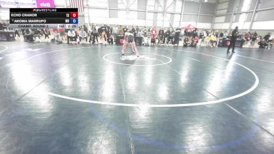 U20 Women - 57 lbs Champ. Round 2 - Echo Cranor, TX vs Aroma Marrufo, MO