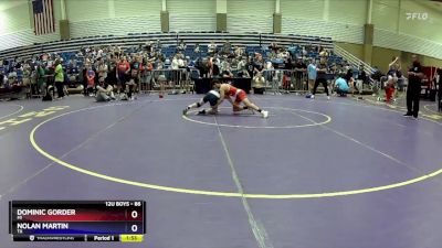 86 lbs Semifinal - Dominic Gorder, MI vs Nolan Martin, TX