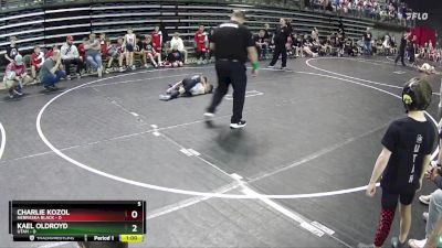 50 lbs Semis & 1st Wrestleback (8 Team) - Kael Oldroyd, Utah vs Charlie Kozol, Nebraska Black