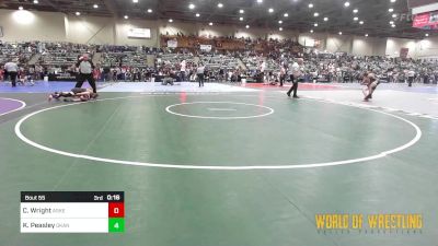 76 lbs Quarterfinal - Silas Peralta, LA FAMILIA NEW MEXICO vs Peyton Boston, OKWA