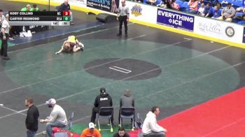 96 lbs Consi Of 8 #1 - Koby Collins, Mt. Lebanon vs Carter Redmond, Delaware Valley