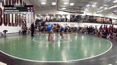 180 lbs Round 5 (16 Team) - Anneliese Tavira, Aurora vs Mallory Ladd, Lindsey Wilson College