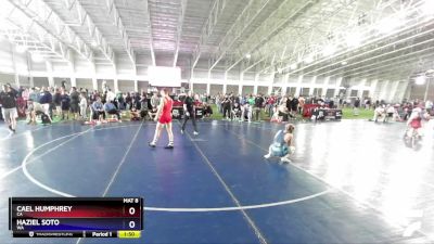 120 lbs Cons. Round 6 - Cael Humphrey, CA vs Haziel Soto, WA