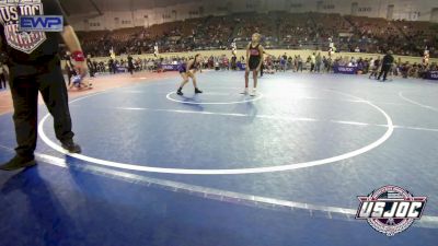 73 lbs Quarterfinal - ZaNique Miller, Cowboy Wrestling Club vs Amelia Garcia, Standfast