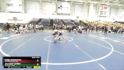101 lbs Cons. Round 4 - Kobe Rodriguez, GPS Wrestling Club vs Zachary Gubba, Club Not Listed