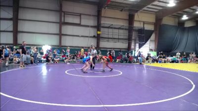 90 lbs Cons. Round 1 - Scout Eby, Midwest Xtreme Wrestling vs Zaina Albadri, Greater Heights Wrestling