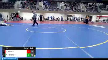 75 lbs Quarterfinals (8 Team) - Kain Romano, LSH (LeSueur/Henderson) vs Tyler Heers, Grand Rapids