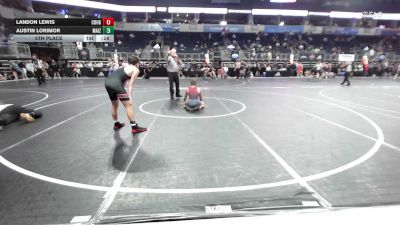 122 lbs 5th Place - Landon Lewis, Cougar Wrestling Club vs Austin Lorimor, Maize