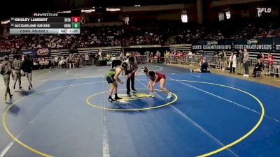 G 132 lbs Cons. Round 2 - Kinsley Lambert, Destrehan Girls vs Jacqueline Gross, Kenner Discovery Health Science Girls