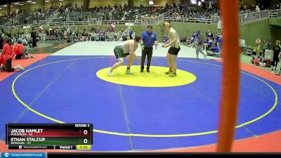 287 lbs Round 3 (4 Team) - Ethan Stalcup, Estacada vs Jacob Hamlet, Philomath