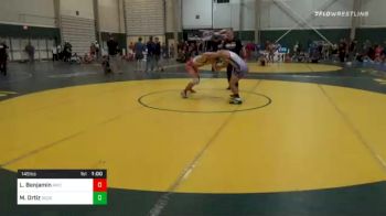 145 lbs Consolation - Lochlan Benjamin, Andover Wrestling Club vs Mario Ortiz, Sedg Co/ Flem