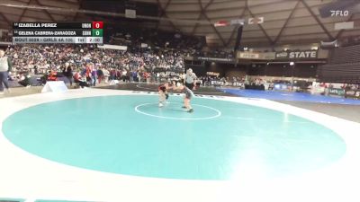 Girls 4A 105 lbs Champ. Round 1 - Izabella Perez, Union (Girls) vs Gelena Cabrera-Zaragoza, Sunnyside (Girls)