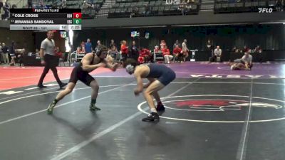 141 lbs Cons. Round 2 - Jeramias Sandoval, Evergreen State College vs Cole Cross, Eastern Oregon University (OR)