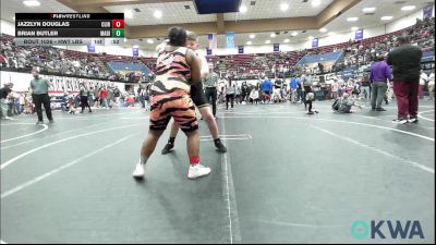 Consolation - Jazzlyn Douglas, Clinton Youth Wrestling vs Brian Butler, Madill Takedown