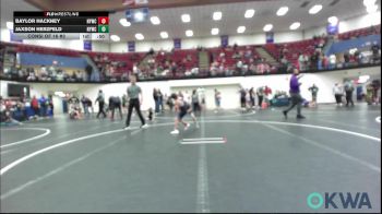 52 lbs Consi Of 16 #2 - Baylor Hackney, Newcastle Youth Wrestling vs Jaxson Herzfeld, Newcastle Youth Wrestling