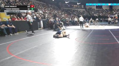 113 lbs Consi Of 16 #2 - Louie Trujillo, Central (CS) vs Isaiah Gonzaga, Elk Grove (SJ)