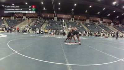 285 lbs Champ. Round 2 - John Arellano, Brewton-Parker (GA) vs Abraham Preston, Missouri Valley