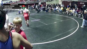 130 lbs Champ. Round 2 - Jack Linhart, Nebraska Boyz vs Sawyer Pilgrim, Millard South Wrestling Club