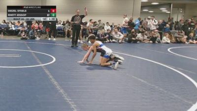 65 lbs Round Of 32 - Diezel Steele, IL vs Rhett Jessop, MT