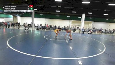 132 lbs Round Of 128 - Luca Schinelli, VA vs Deven Lopez, CO