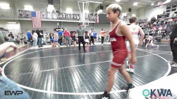 110 lbs Rr Rnd 1 - Brantley Hamilton, Cushing Tigers vs Diesel Miller, Perry Wrestling Academy