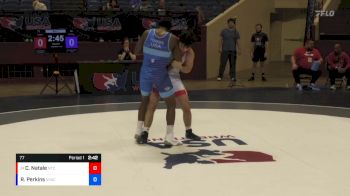 77 lbs Champ. Round 2 - Caden Natale, NMU-National Training Center vs RaVaughn Perkins, New York Athletic Club