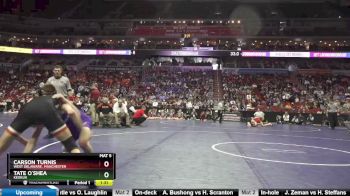 2A-138 lbs Quarterfinal - Tate O`Shea, Keokuk vs Carson Turnis, West Delaware, Manchester