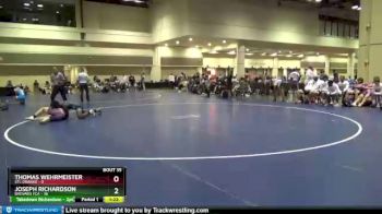 145 lbs Round 7 (10 Team) - Thomas Wehrmeister, STL Orange vs Joseph Richardson, Brevard FCA