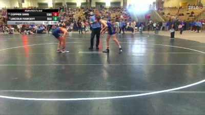 115 lbs Champ. Round 1 - Copper Sims, Forrest Youth Wrestling vs Lincoln Fawcett, Blackman Wrestling Club