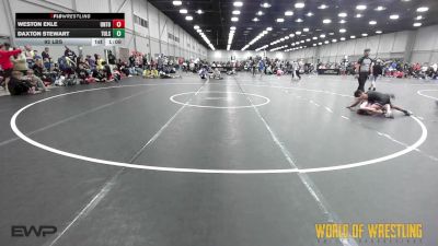 92 lbs Rr Rnd 3 - Weston Ekle, Untouchables 12U Purple vs Daxton Stewart, Tulsa Elite 12U 1