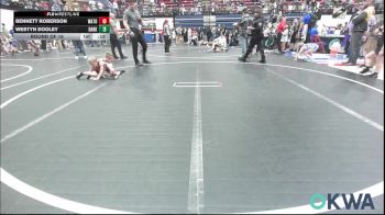 55 lbs Round Of 16 - Bennett Roberson, Watonga Youth Wrestling vs Westyn Dooley, Darko Valley Wolf Pack